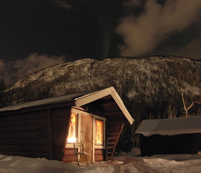 Norvegia, aurora boreale sopra il cielo di Tromsø
