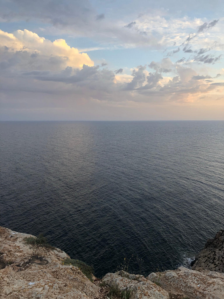 Vista dalla grotta, Far del Cap de Barbaria, Formentera