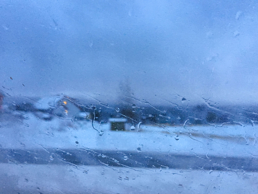 Norvegia aurora boreale, I dintorni innevati di Bodø dal finestrino dell'auto