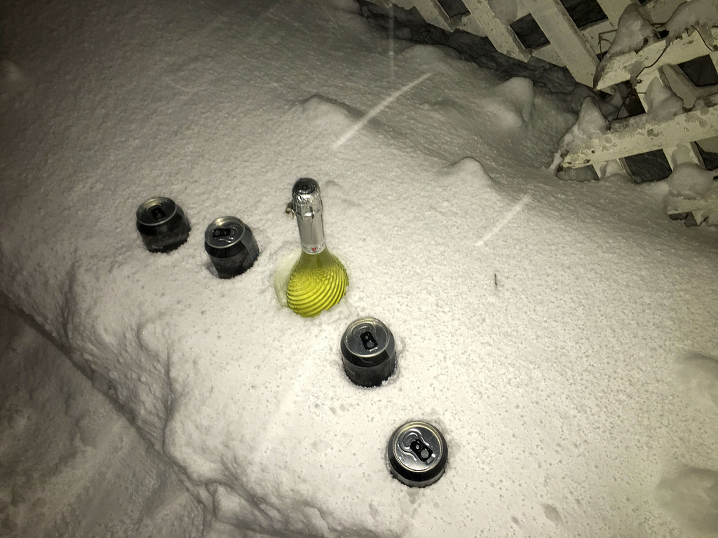 Birre ghiacciate nella neve, Norvegia